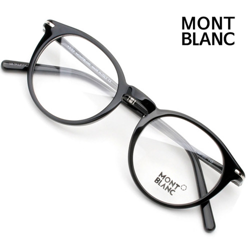 몽블랑 안경테 MB625 001 동그란 뿔테 블랙 명품 원형