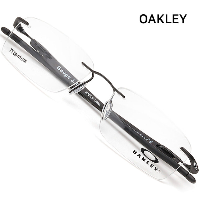오클리 명품 안경테 OX5126-01 가벼운 티타늄 무테 GAUGE 3.1