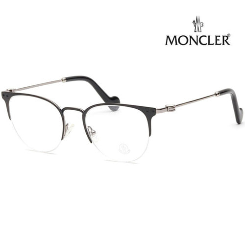 몽클레어 명품 안경테 ML5024 005 라운드 반무테 가벼운 여성 메탈테 편안한안경