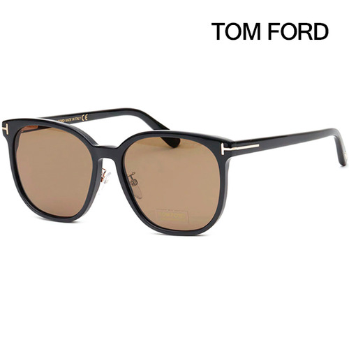 톰포드 선글라스 TF801K 01E 사각 오버사이즈 뿔테 블랙 패션 아시안핏 남여공용