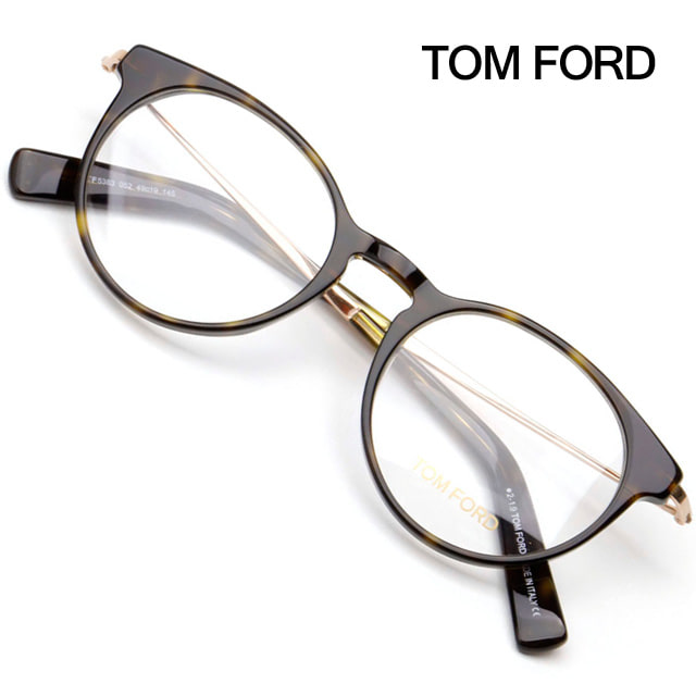 톰포드 명품 안경테 TF5383 052 동그란안경 뿔테 원형 가벼운 남자 여자 레트로 브랜드 패션