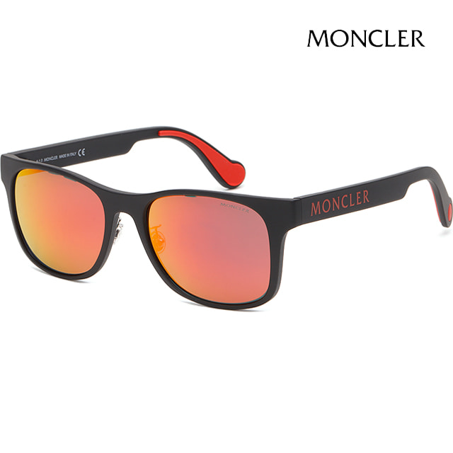 몽클레어 선글라스 ML0163K 02D 편광 명품 뿔테 미러 남자 패션 블랙 아시안핏