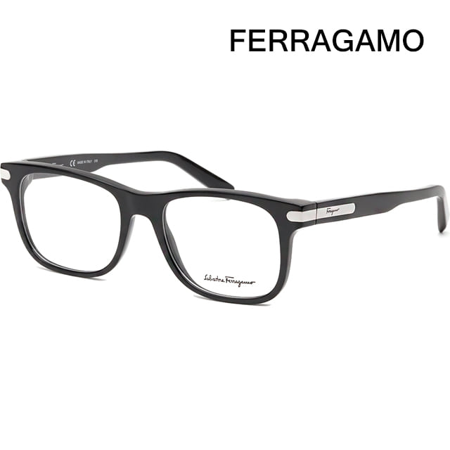 페라가모 안경테 SF2829 001 사각 검정 뿔테 명품